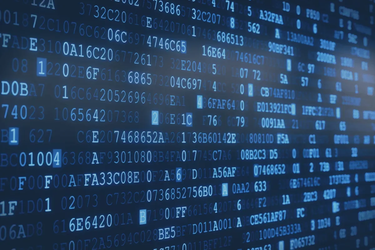 Blaue Datenströme und Code – datenbasiertes Growth Marketing